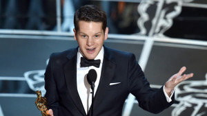 Graham Moore wins an Oscar for Best Adapted Screenplay